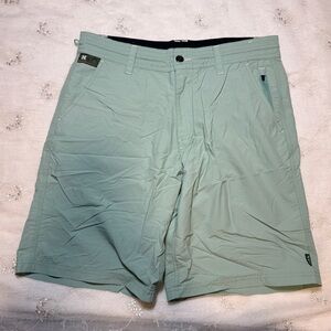 Howler Brothers Hybrid Shorts – Size 33 – Light Sage Green